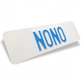 Targhe svizzere personalizzate con nome NONO