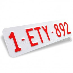 Targhe svizzere personalizzate con nome 1-ETY-892