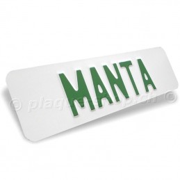 Targhe svizzere personalizzate con nome MANTA