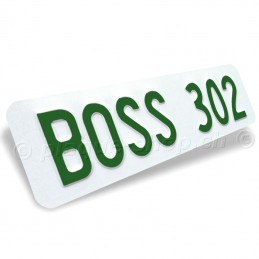 Targhe svizzere personalizzate con nome BOSS 302