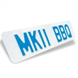 Targhe svizzere personalizzate con nome MKII BBQ