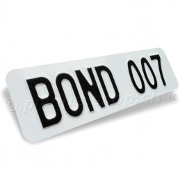 Originale schweizer Autonummern BOND 007