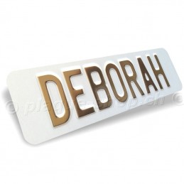 Targa auto personalizzata con il tuo nome DEBORAH