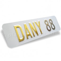 Targa auto personalizzata con il tuo nome DANY 88