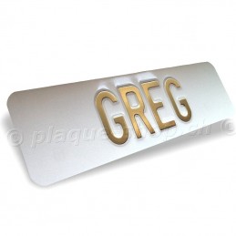 Targa auto personalizzata con il tuo nome GREG